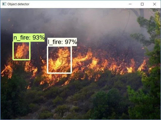 Fire/smoke model experiment — view 3.