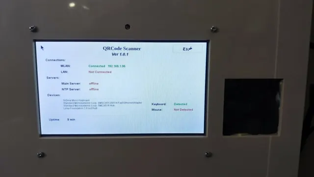 Connection diagnostics showing network, server and input-device status.