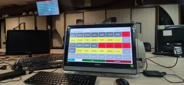 Alarm-monitoring application running at the operator workstation.