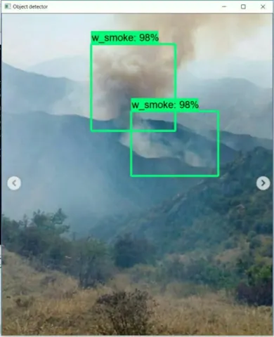 Fire/smoke model experiment — view 1.