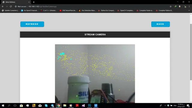 Fire-detection device web control panel — screen 11.